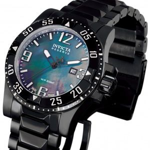 Invicta Men's 0516 Reserve Quartz 3 Hand Black